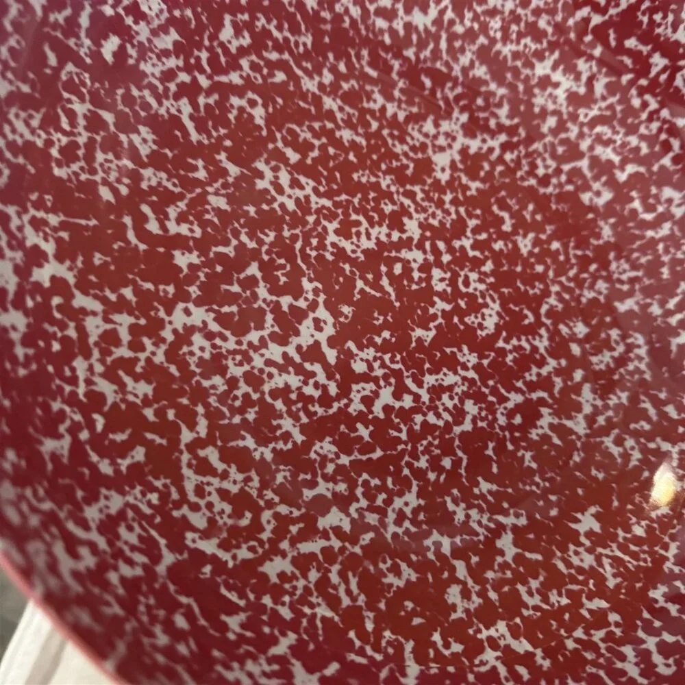 Pier 1 Melamine Bowl Serving Bowl Red Set Of 2 Spongewear Speckle